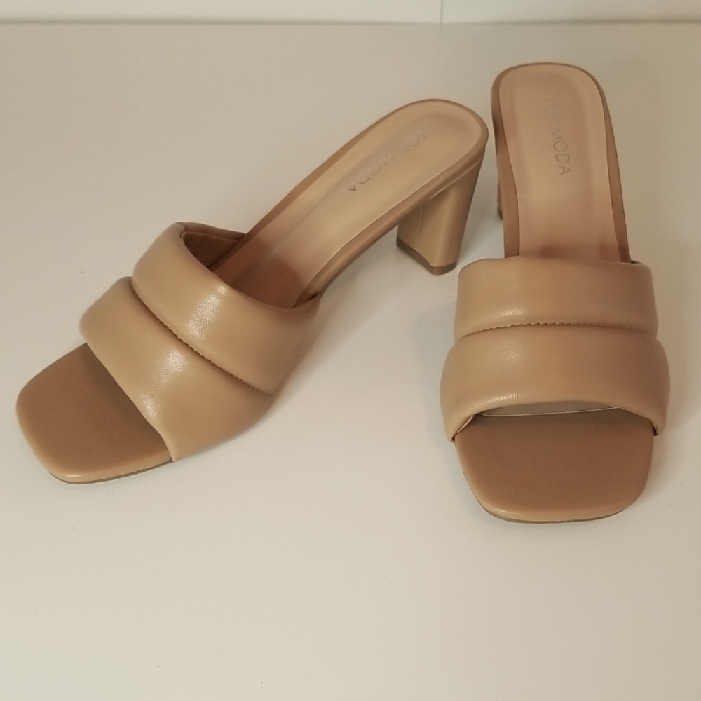 Top Moda Womens Slide Style Heels